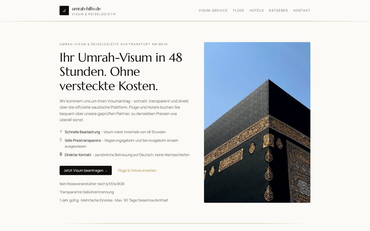 Umrah-Hilfe – Begleitung für die Umrah